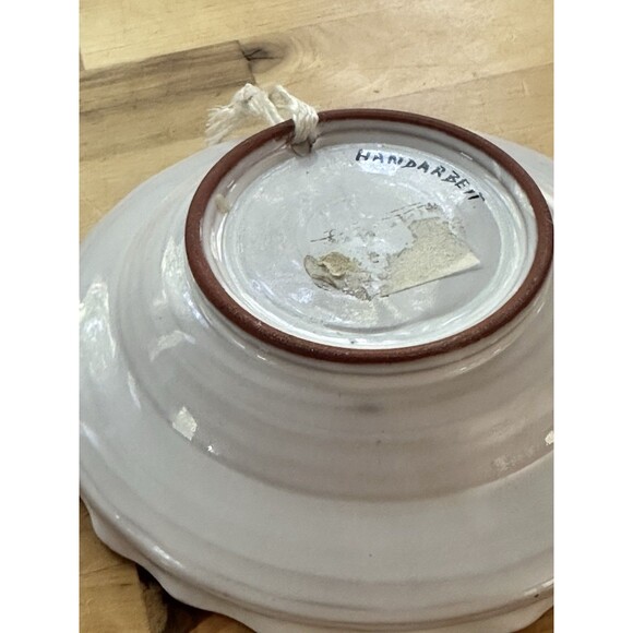 2 Vintage Serving Bowls 5" Folk Art Hand Painted German Hungarian Use, Wall Hang - Picture 8 of 10